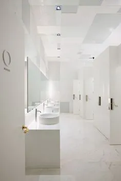 The Opposite House Restauraunts/ beijing china/ women's restroom/ neri & hu design and research office: Ikea Bathroom, White Bathroom
