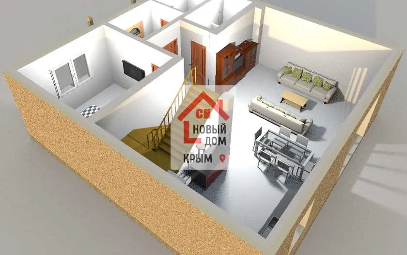 Проект НД-M9-1 план 1 этажа дома