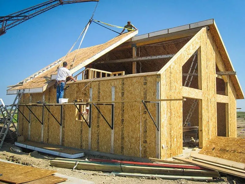 строительство каркасного дома цена за м² работа