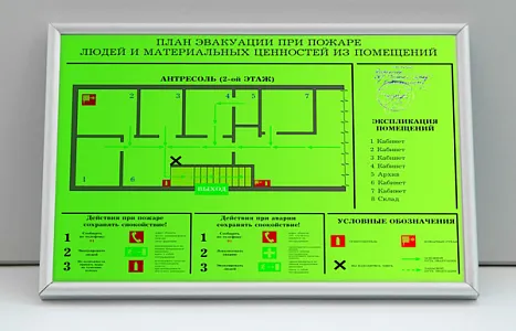 Разработка фотолюминесцентных планов ...