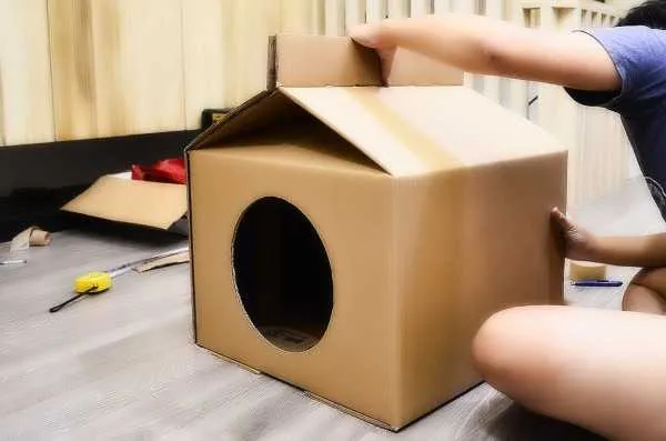 Изготовление домика для кошки