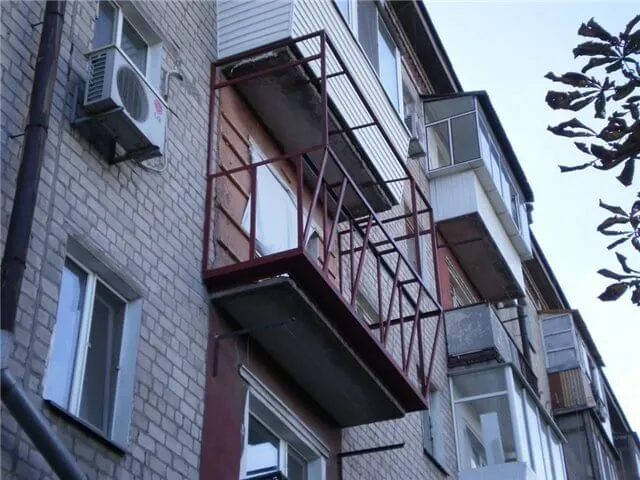 каркас балкона своими руками с чертежом и размерами