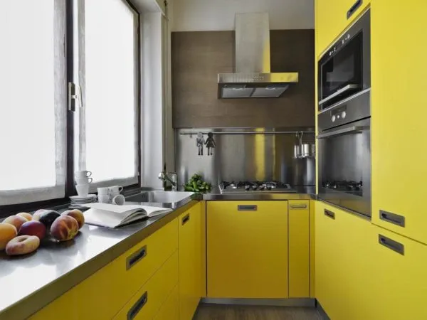 Цвет кухонного гарнитура для маленькой кухни - сочетание и характеристики расцветок