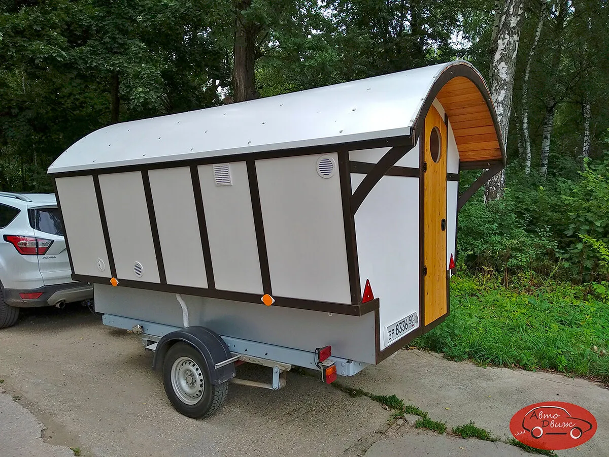 Самодельный прицеп-дача — разбираем устройство за 680 тысяч рублей