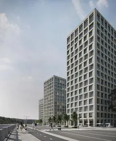 Max Dudler Architekt, 200.000m2 housing scheme. Modern Architecture, External, Term, Cities, Simplicity